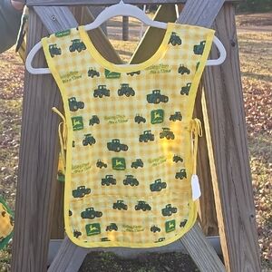 John Deere Kids Tractor Bib - Yellow